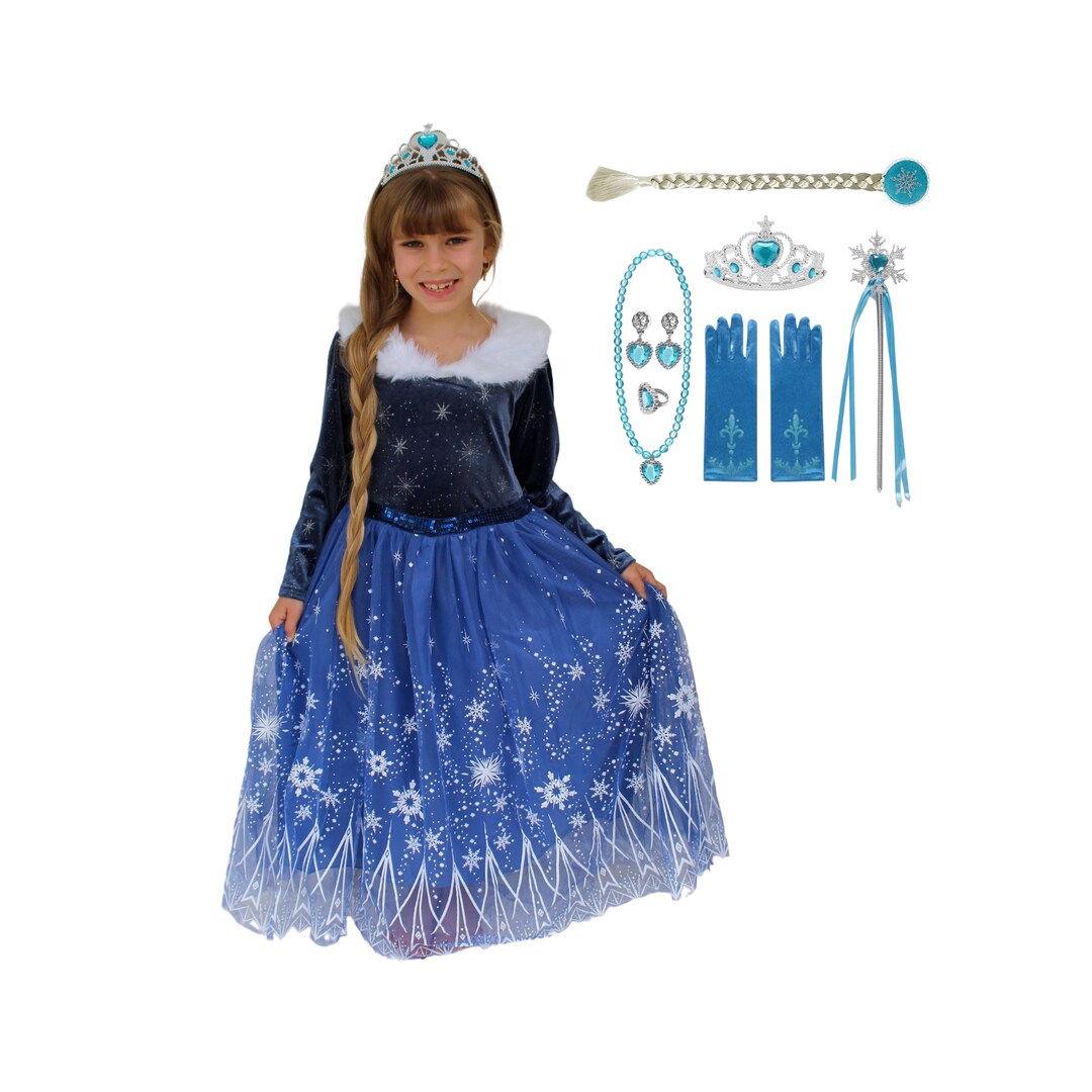 Elsa luxury dress, accessories and tote bag, Elsa costume, Ice Queen dress, Frozen inspired dress, PERSONALIZED GIFT SET , Gift for girls | MakerPlace by Michaels Elsa luxury dress, accessories and tote bag, Elsa costume, Ice Queen dress, Frozen inspired dress, PERSONALIZED GIFT SET , Gift for girls | MakerPlace by Michaels